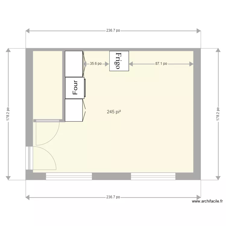 petit loft mumu. Plan de 