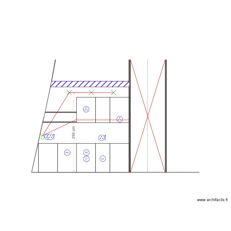 monge cuisine. Plan de 0 pièce et 0 m2