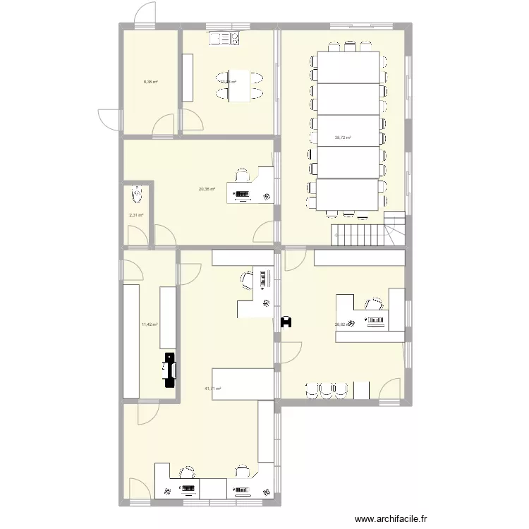 Bureaux 2. Plan de 