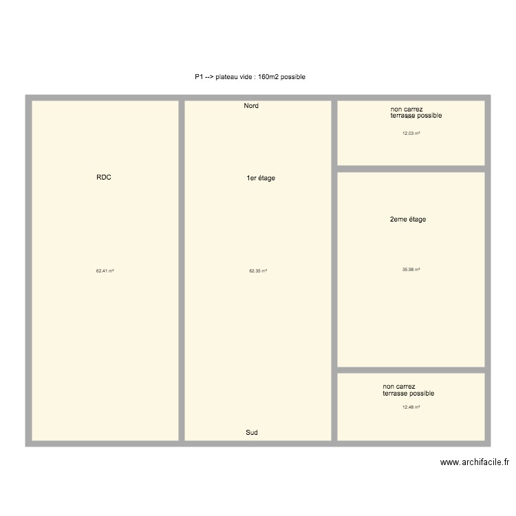 plateau brute. Plan de 0 pièce et 0 m2