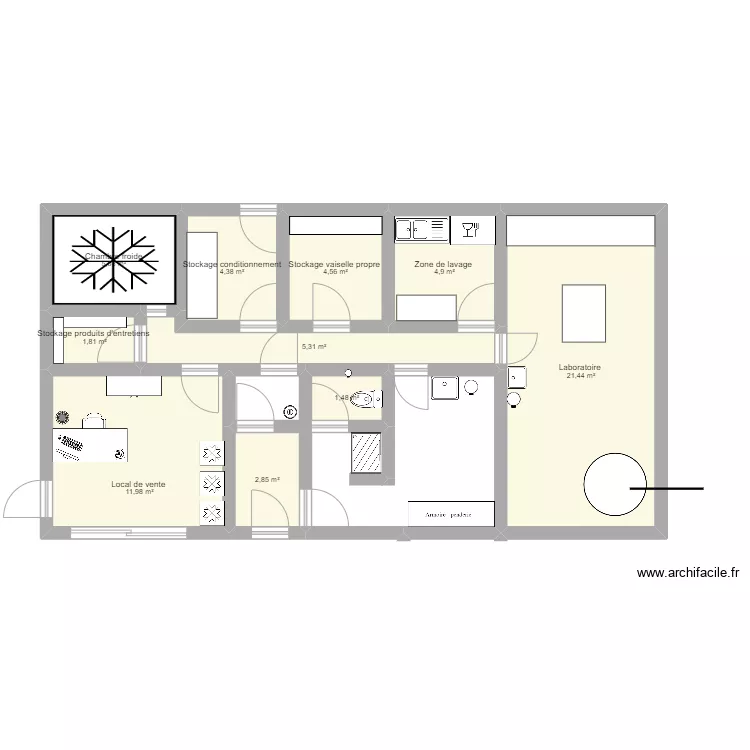 Laboratoire transfo . Plan de 
