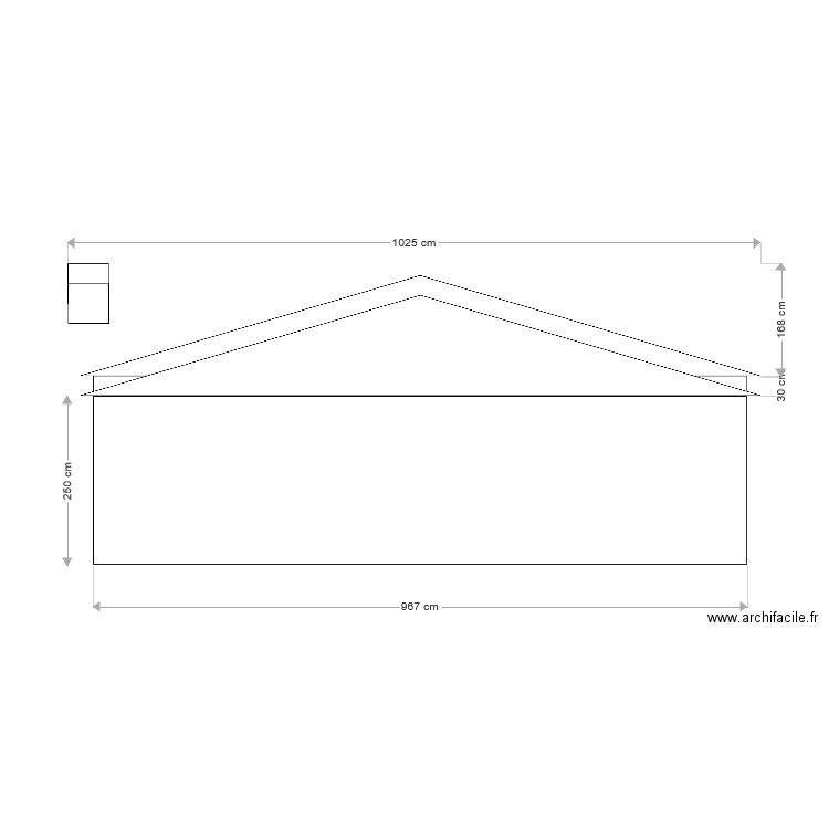 Façade Est. Plan de 0 pièce et 0 m2