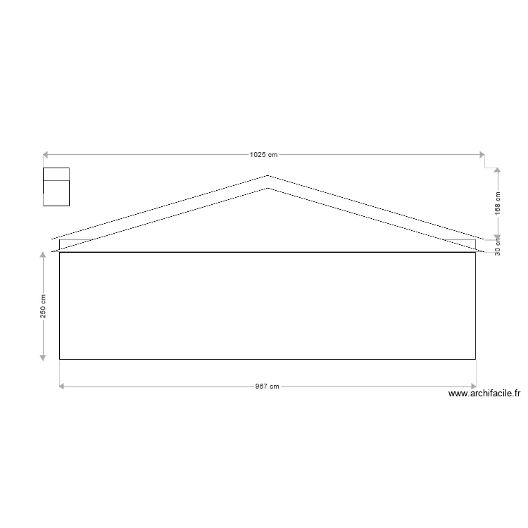 Fa&ccedil;ade Est. Plan de 