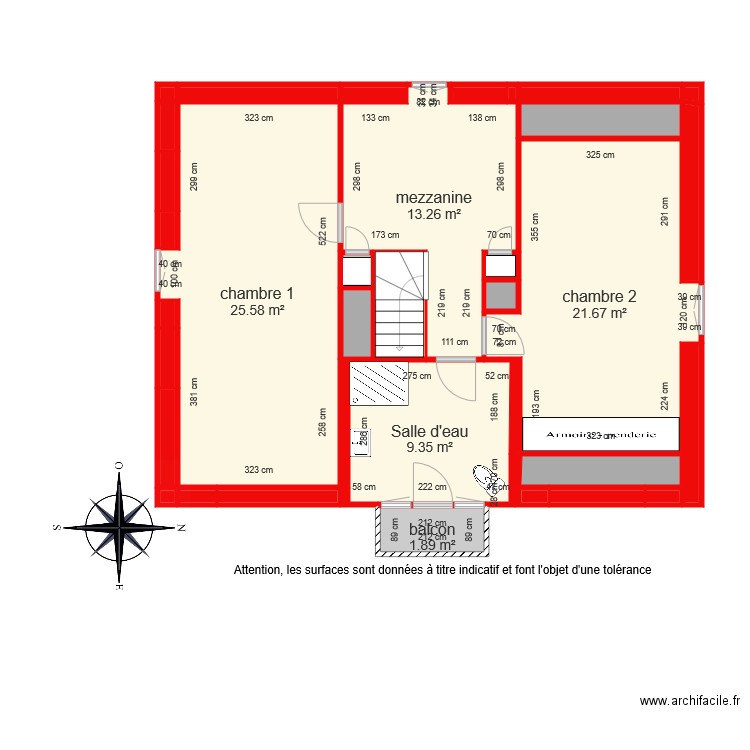 BI 5297 étage coté. Plan de 0 pièce et 0 m2