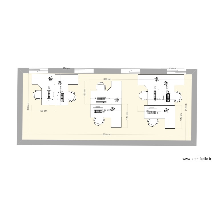 PMT1 V2. Plan de 1 pièce et 30 m2