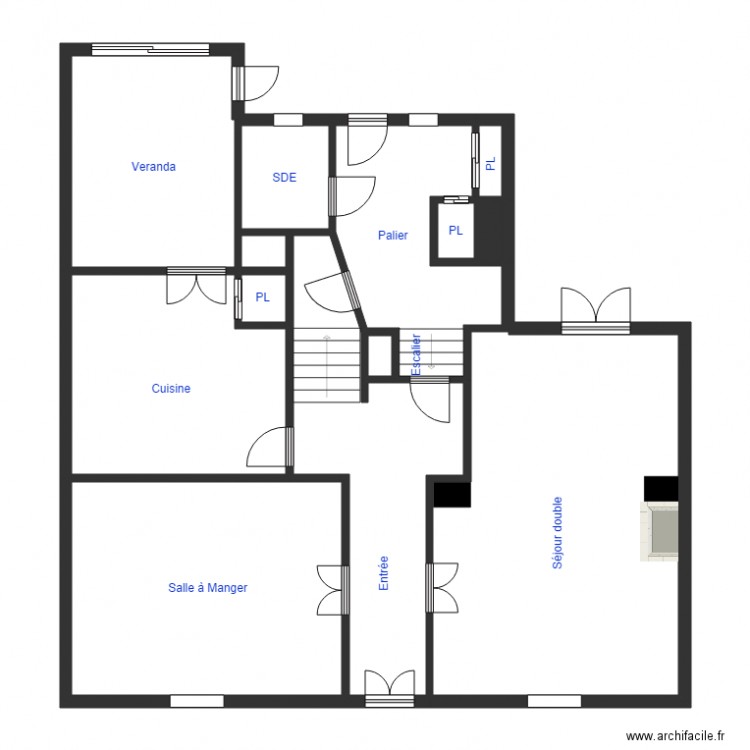 DELEU RDC. Plan de 0 pièce et 0 m2