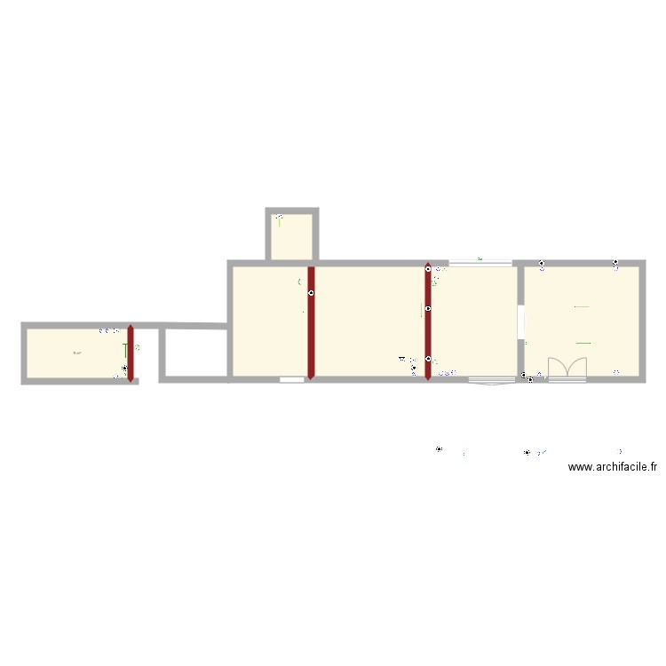 électricité granges electicite. Plan de 5 pièces et 89 m2