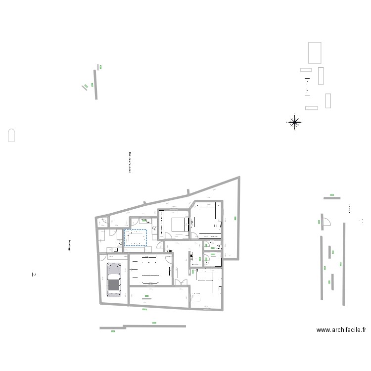RDC. Plan de 0 pièce et 0 m2