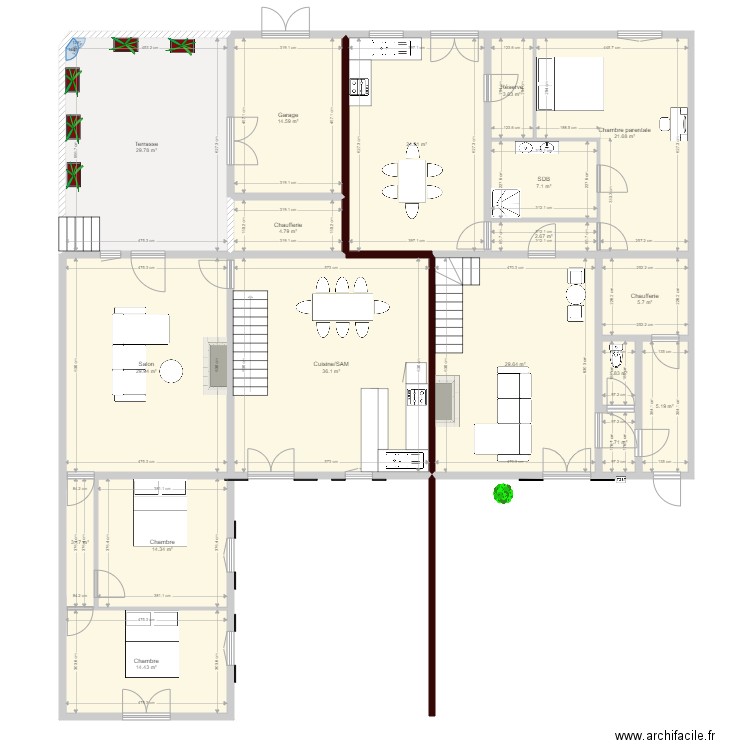 Canet Projet Réno. Plan de 0 pièce et 0 m2