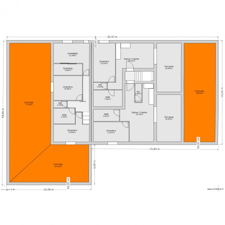 plan 5 etagebis. Plan de 0 pièce et 0 m2