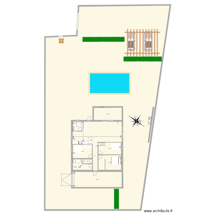 lecci ch 1. Plan de 10 pièces et 1078 m2