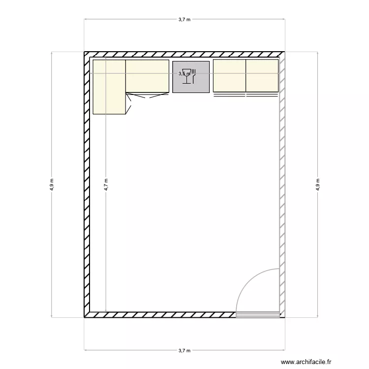 rdc. Plan de 1 et 16 m² rdc. Plan de 1 et 16 m²