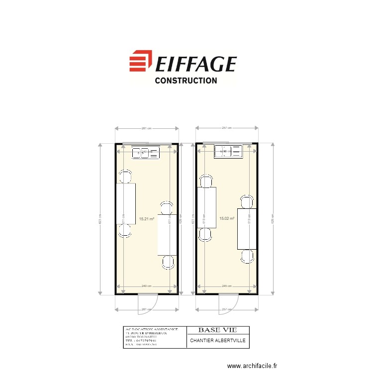 EIFFAGE CONSTRUCTION . Plan de 0 pièce et 0 m2