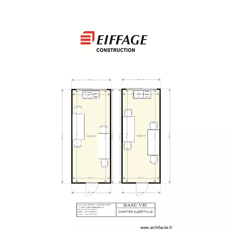 EIFFAGE CONSTRUCTION . Plan de 