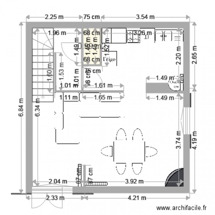 1er étage N7 modif 2. Plan de 0 pièce et 0 m2