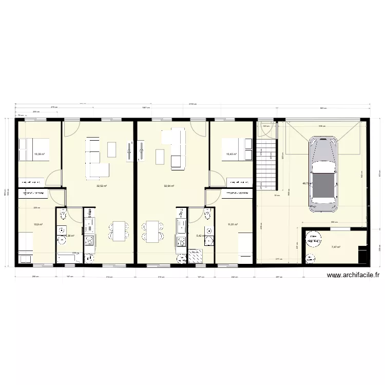maison  SS2 sardieu. Plan de 