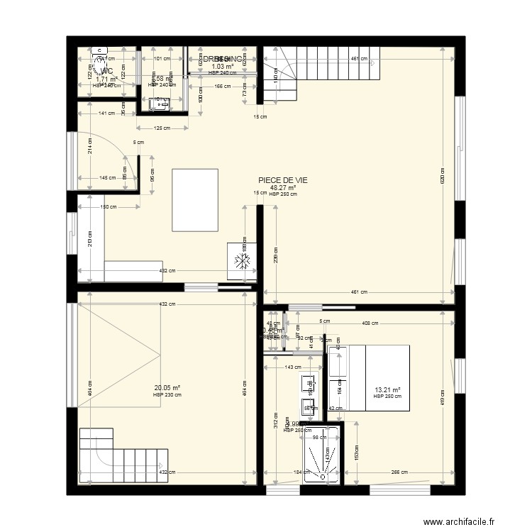 proposition plan futur rdc 1. Plan de 0 pièce et 0 m2