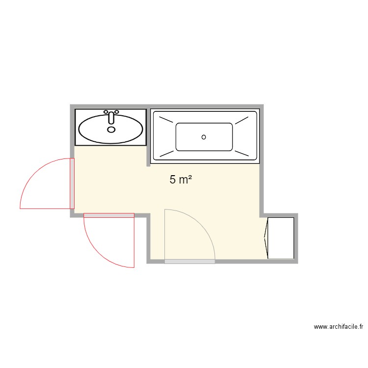 Salle de bain ancien. Plan de 0 pièce et 0 m2