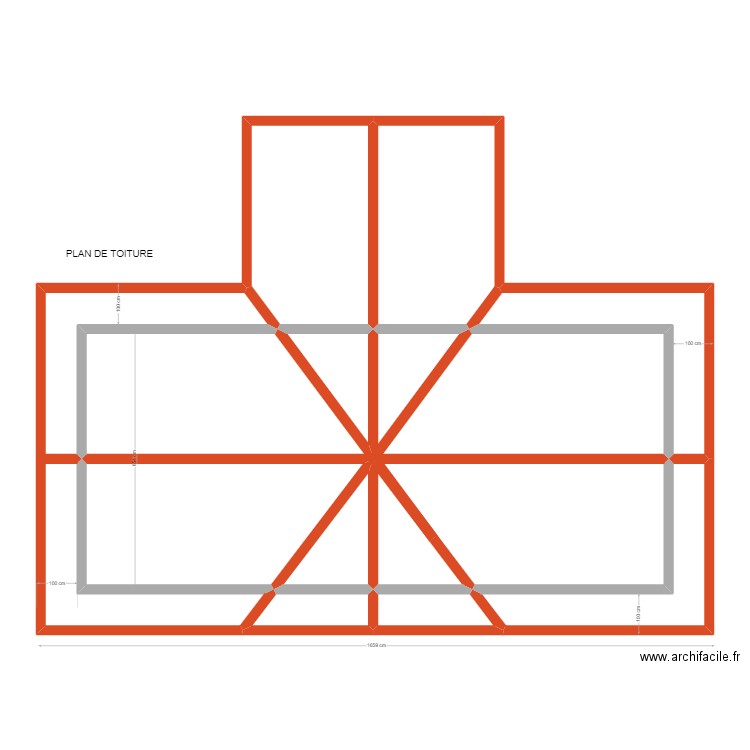 PLAN DE TOITURE SAINT GERAUD. Plan de 12 pièces et 102 m2