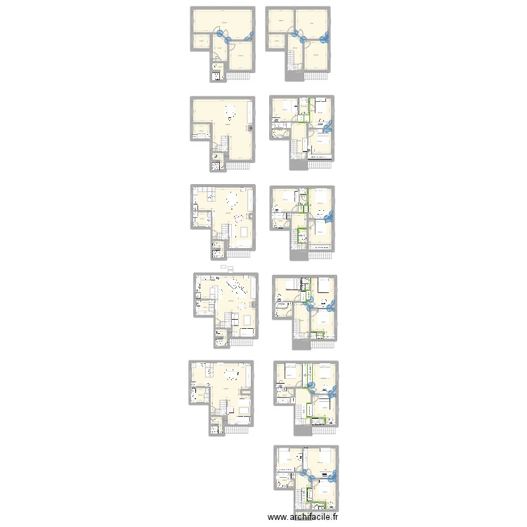maison haut. Plan de 0 pièce et 0 m2