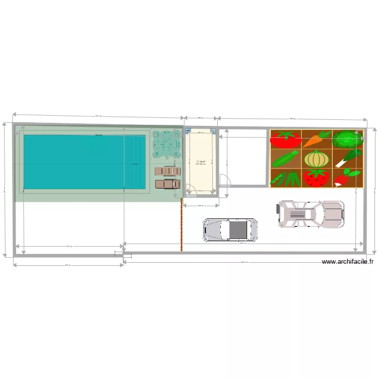 EXTERIEUR HAOUED. Plan de EXTERIEUR HAOUED. Plan de