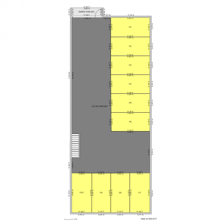 SOUS SOL GARAGES. Plan de 0 pièce et 0 m2