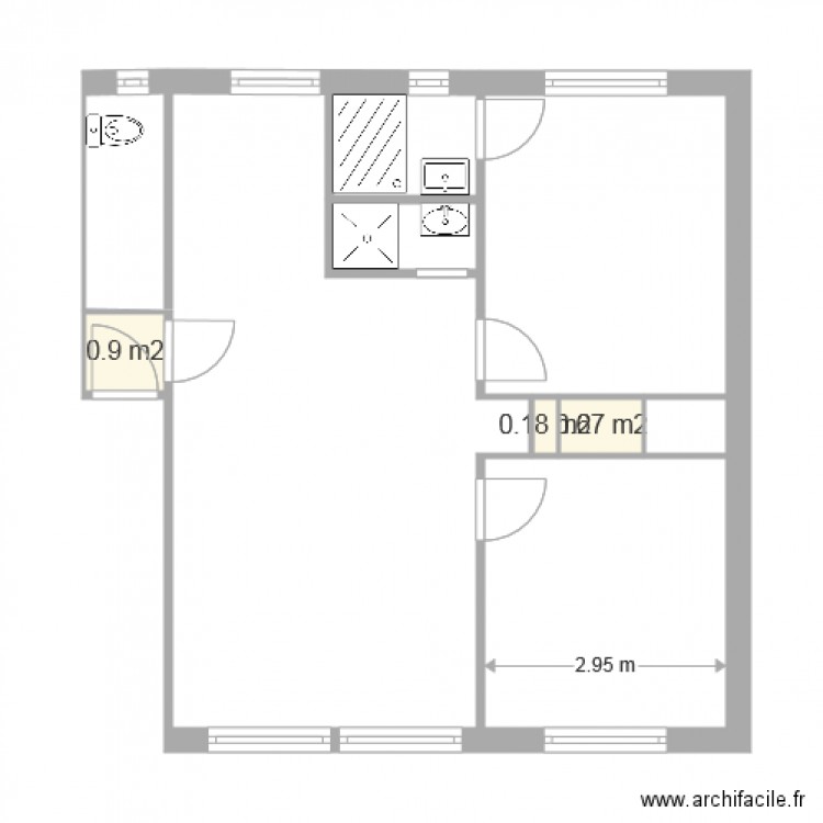 Appartement Toulouse 3. Plan de 0 pièce et 0 m2