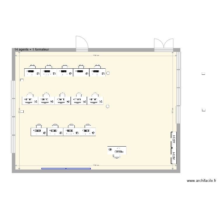 grande salle formation Alpins. Plan de 0 pièce et 0 m2