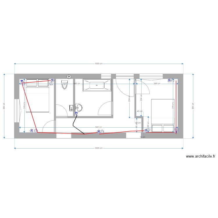 plan15N2rev1. Plan de 1 pièce et 30 m2