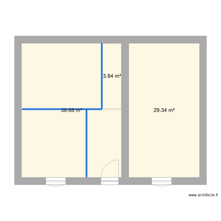 ETAGE INTERIEUR ESSAI. Plan de 0 pièce et 0 m2