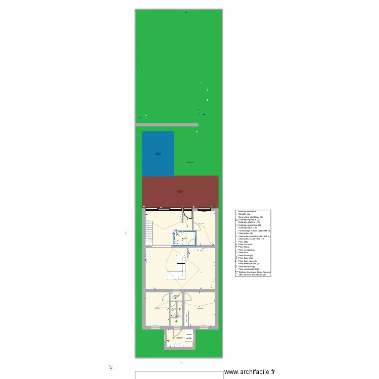 Plan élec talence. Plan de 30 pièces et 1075 m2