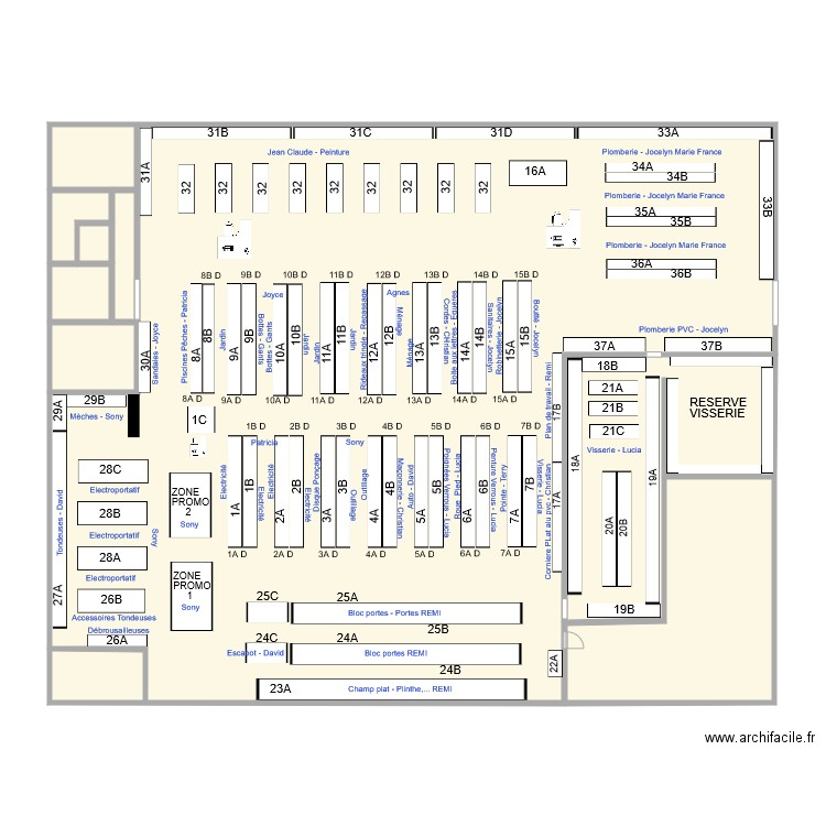 Magasin COLIN. Plan de 0 pièce et 0 m2