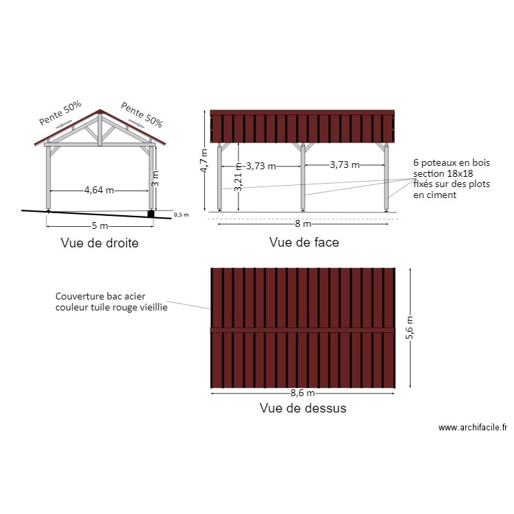 ABRI VEHICULE . Plan de 0 pièce et 0 m2