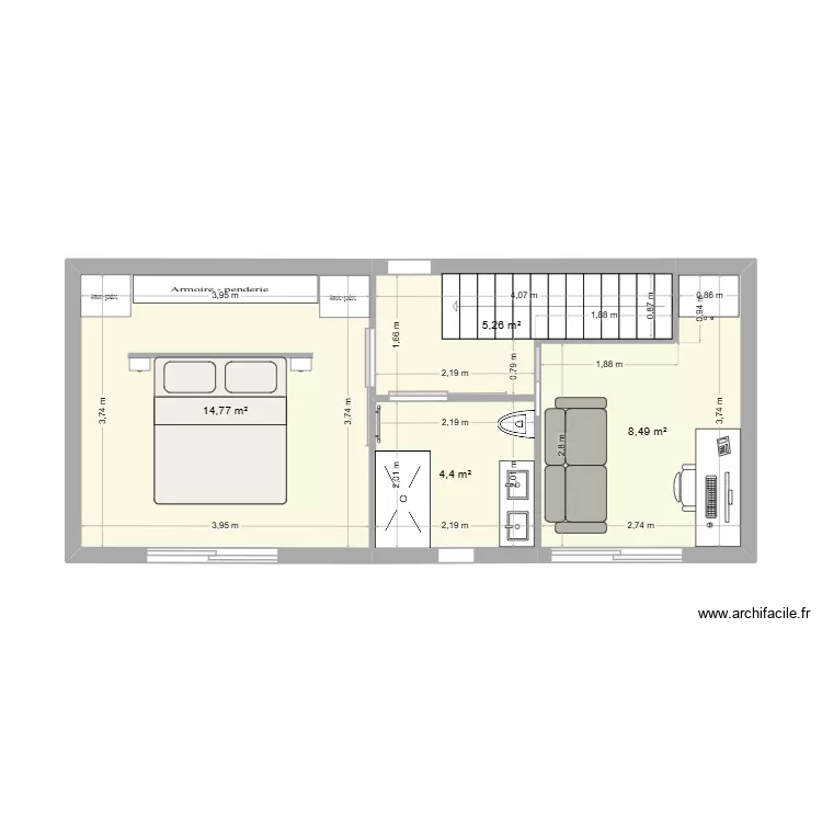 etage. Plan de 4 et 33 m² etage. Plan de 4 et 33 m²