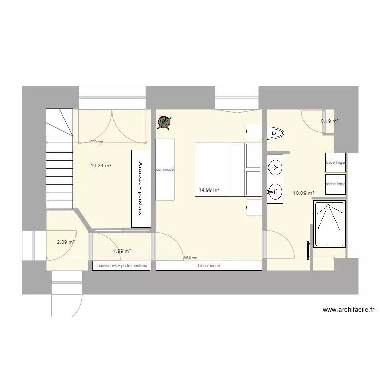 rdc youenn. Plan de 6 pièces et 40 m² rdc youenn. Plan de 6 pièces et 40 m²
