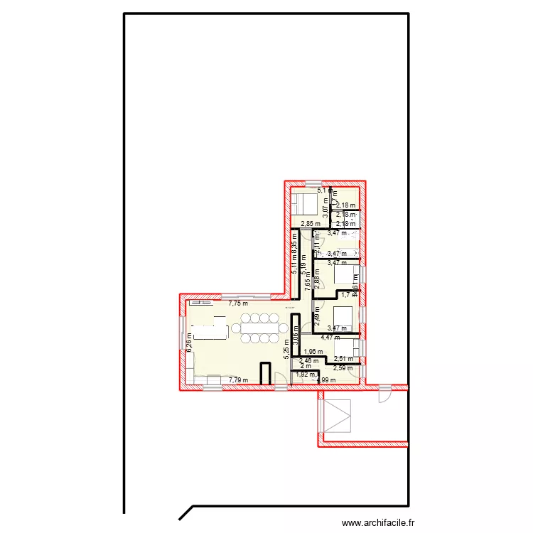 Maison peyssies. Plan de 