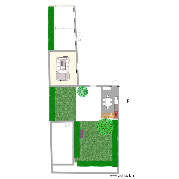 Extérieur Marzan. Plan de 0 pièce et 0 m2