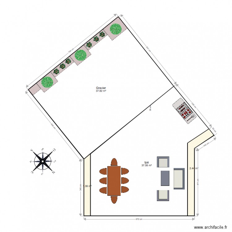terrasse2. Plan de 0 pièce et 0 m2