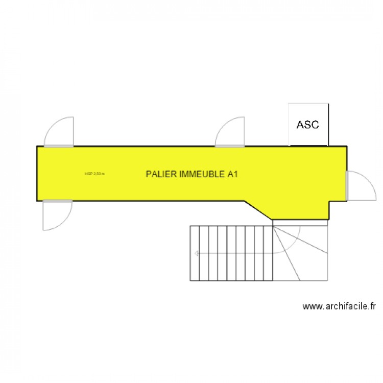 palier A1 maison alfort. Plan de 0 pièce et 0 m2