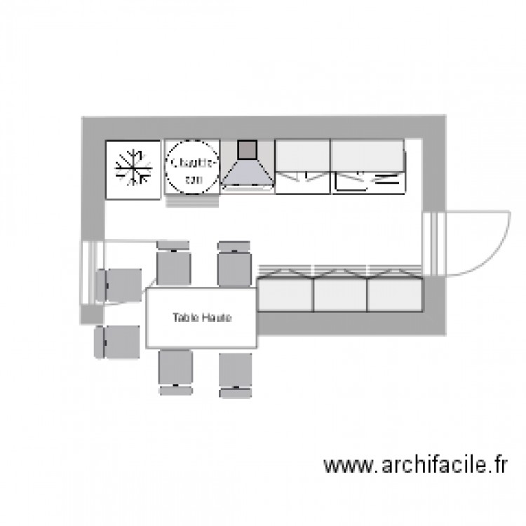 Cuisine Jean Chaubet. Plan de 0 pièce et 0 m2