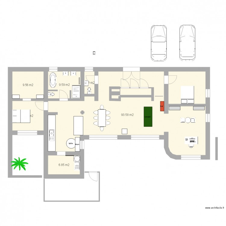 maison paille . Plan de 0 pièce et 0 m2