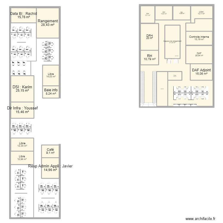 2EME ETAGE. Plan de 0 pièce et 0 m2
