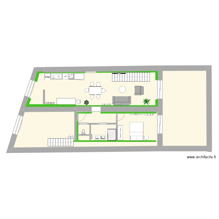 SAINT THOMAS. Plan de 6 pièces et 128 m2