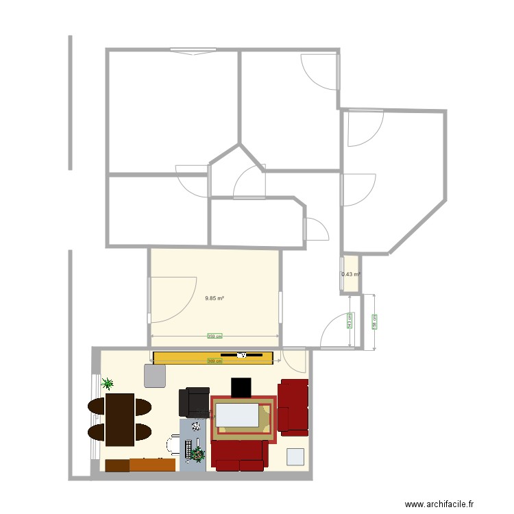 Appartement. Plan de 0 pièce et 0 m2