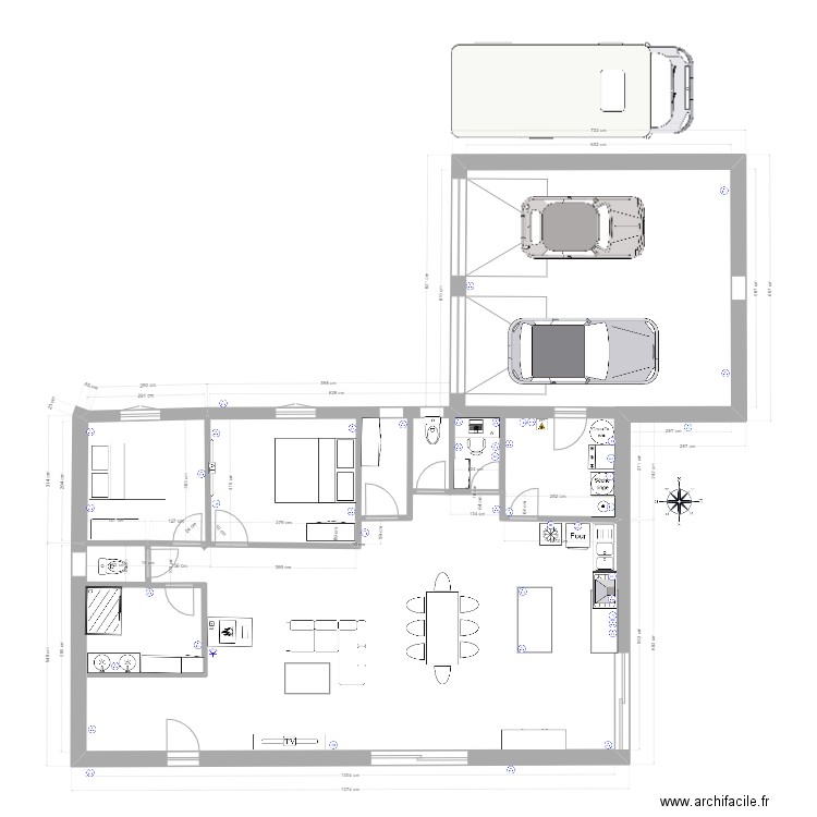 PROJET NOUVELLE MAISON 2024 Plan dessiné par MICHELISANOUS
