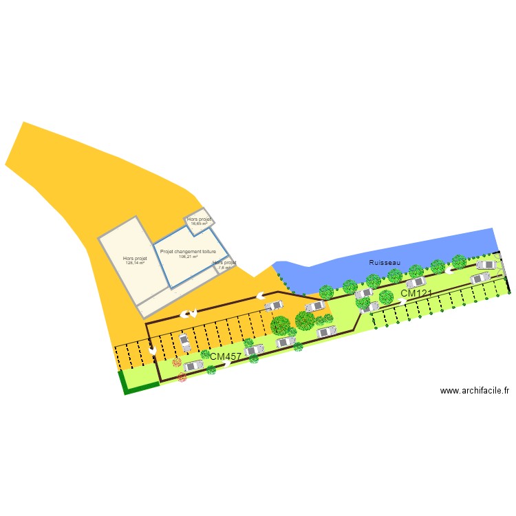 plan projet urbanisme. Plan de 0 pièce et 0 m2