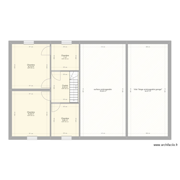 etage eprave. Plan de 0 pièce et 0 m2