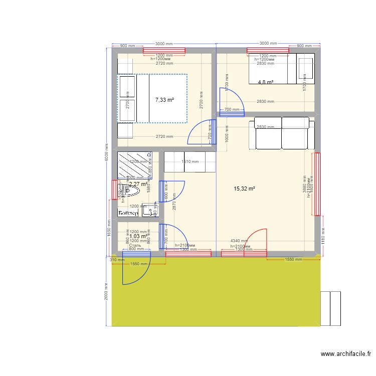 36 2222 Минеево. Plan de 0 pièce et 0 m2