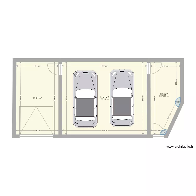 Garage. Plan de 