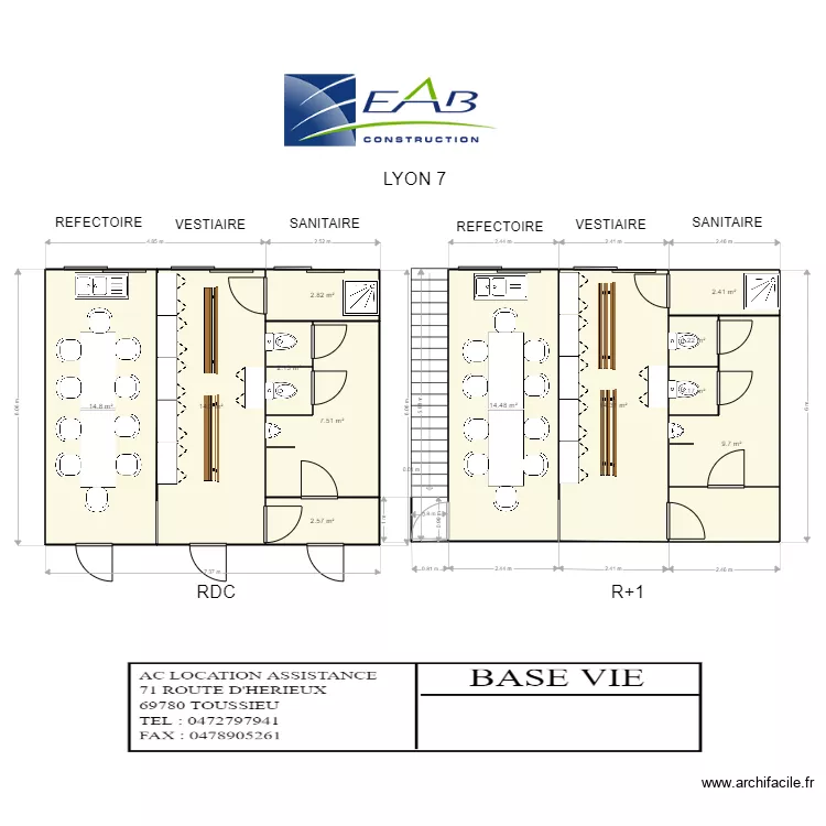 EAB LYON 7. Plan de 
